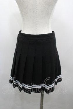 画像3: NieR Clothing / ハイウエストプリーツスカパン  ブラック I-26-03-23-070-PU-SK-SA-ZI