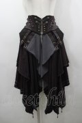 Ozz Croce / 十字架ギミック入りコルセットスカート  ブラウン×ワイン I-26-03-23-075-OO-SK-TE-ZI