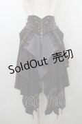 Ozz Croce / 十字架ギミック入りコルセットスカート  ブラウン×ワイン I-26-03-23-075-OO-SK-TE-ZI