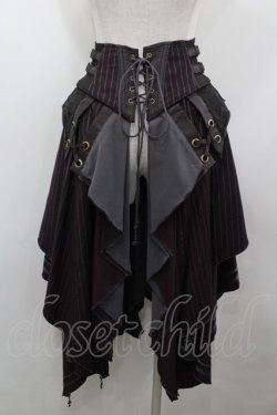 画像3: Ozz Croce / 十字架ギミック入りコルセットスカート  ブラウン×ワイン I-26-03-23-075-OO-SK-TE-ZI