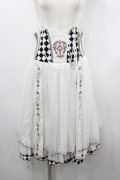 Ozz oneste / Sunset Roseチュールコルセットスカート  白 I-26-03-23-076-OO-SK-TE-ZI