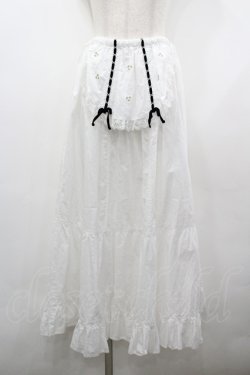 画像1: Katie / ROMANELLI longskirt  白Ｘ黒 I-26-03-23-078-LO-SK-SA-ZI
