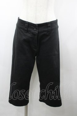 画像1: MIHO MATSUDA / ハーフパンツ M 黒 I-26-03-23-080-GO-PA-TE-ZI
