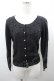 画像1: axes femme / レース＆ローズニットカーディガン  黒 I-26-03-23-009-AX-TO-SA-ZI (1)