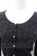 画像2: axes femme / レース＆ローズニットカーディガン  黒 I-26-03-23-009-AX-TO-SA-ZI (2)