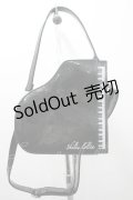 Shilin lolita / ピアノ型バッグ  黒Ｘ白 I-26-03-23-091-LO-BG-SA-ZI