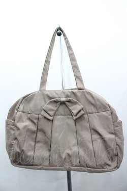 画像1: m petit by misako / AMリボンヅカイボストンバッグ  ブラウン I-26-03-23-097-LO-BG-SA-ZI