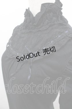 画像3: axes femme / はしごレースリボンハイネックカットソー  黒 I-26-03-23-010-AX-TO-SA-ZI