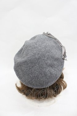 画像3: m petit by misako / AMリボンバスクベレー  グレー I-26-03-23-108-LO-AC-SA-ZI