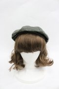 axes femme / 合皮ベレー  グリーン I-26-03-23-111-AX-AC-SA-ZI