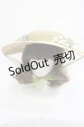 LOLITAその他(お買取対象外) / フラワーブーケモチーフ麦わらハット  アイボリーＸ白Ｘ緑 I-26-03-23-113-LO-AC-SA-ZI