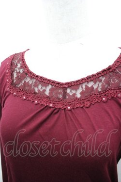 画像2: axes femme / 折り返し2WAYインナープルオーバー  ボルドー I-26-03-23-012-AX-TO-SA-ZI