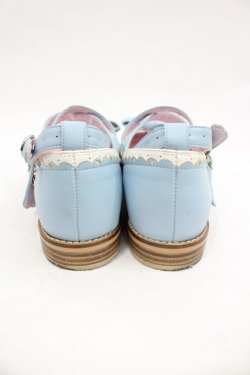 画像3: Queen Bee / リボンストラップパンプス M サックス I-26-03-23-124-EL-SH-SA-ZI