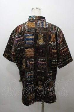 画像3: Q-pot. / メルティーブックシェルフシャツ ユニセックス ブラウン I-26-03-23-002-QP-BL-SA-ZI