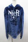 NieR Clothing / 2022年イベントチケットノベルティふわもこパーカー  ブルー I-26-03-23-023-PU-CO-SA-ZI