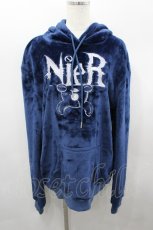 画像1: NieR Clothing / 2022年イベントチケットノベルティふわもこパーカー  ブルー I-26-03-23-023-PU-CO-SA-ZT476 (1)