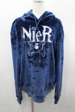 画像1: NieR Clothing / 2022年イベントチケットノベルティふわもこパーカー  ブルー I-26-03-23-023-PU-CO-SA-ZI