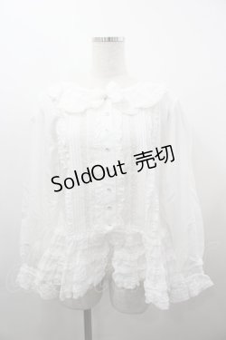 画像1: PINK HOUSE / ふんわり仕上げローンブラウス  白 I-26-03-23-030-LO-BL-SA-ZI