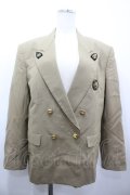 INGEBORG / ワッペンダブルボタンジャケット  ベージュ I-26-03-25-035-LO-JA-SA-ZI