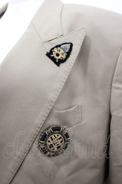 画像3: INGEBORG / ワッペンダブルボタンジャケット  ベージュ I-26-03-25-035-LO-JA-SA-ZI