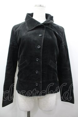 画像1: INGEBORG / コーデュロイジャケット  黒 I-26-03-25-039-LO-JA-SA-ZI