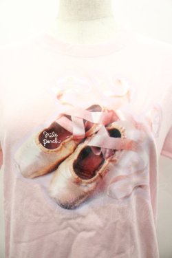 画像3: Nile Perch / バレエシューズプリント半袖カットソー  ピンク I-26-03-25-004-LO-TO-SA-ZI