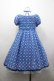 画像2: Emily Temple cute / ジョーゼット水玉ワンピース  青 I-26-03-25-045-ET-OP-SA-ZI (2)