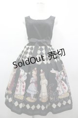 Emily Temple cute / CHESS!!コンビネーションワンピース  ブラック I-26-03-25-046-ET-OP-SA-ZI