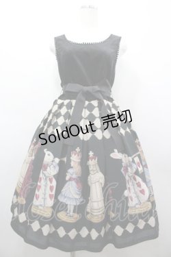 画像1: Emily Temple cute / CHESS!!コンビネーションワンピース  ブラック I-26-03-25-046-ET-OP-SA-ZI