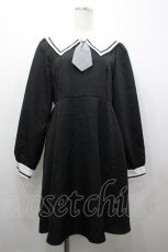 画像1: Amavel / セーラー襟ワンピース  黒Ｘ白 I-26-03-25-047-CA-OP-SA-ZI (1)
