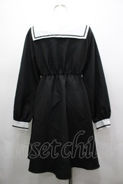 画像2: Amavel / セーラー襟ワンピース  黒Ｘ白 I-26-03-25-047-CA-OP-SA-ZI