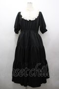 m petit by misako / TT*AMデシンヨークワンピース LL 黒Ｘアイボリー I-26-03-25-056-LO-OP-SA-ZI