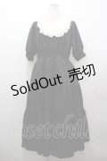 m petit by misako / TT*AMデシンヨークワンピース LL 黒Ｘアイボリー I-26-03-25-056-LO-OP-SA-ZI