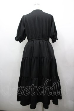 画像2: m petit by misako / TT*AMデシンヨークワンピース LL 黒Ｘアイボリー I-26-03-25-056-LO-OP-SA-ZI