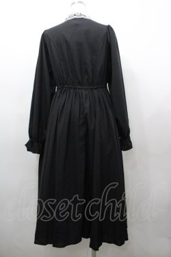 画像2: m petit by misako / AM*レースエリプリーツワンピース M 中黒 I-26-03-25-057-LO-OP-SA-ZI