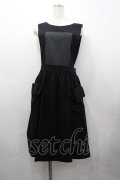 Jane Marple / Vintage Poplin Bicolorジャンパースカート M ブラック I-26-03-25-058-JM-OP-SA-ZI