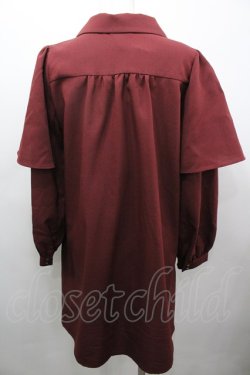 画像3: axes femme / ダブルブレストケープワンピース M ワイン I-26-03-25-063-AX-OP-TE-ZI