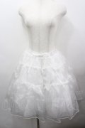 axes femme kawaii / オーガンジーパニエ  白 I-26-03-25-072-AX-SK-SA-ZI