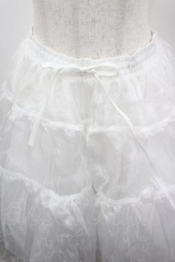 画像2: axes femme kawaii / オーガンジーパニエ  白 I-26-03-25-072-AX-SK-SA-ZI