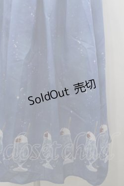 画像2: axes femme / クリームソーダ柄スカート  青 I-26-03-25-073-AX-SK-SA-ZI