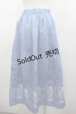 画像3: axes femme / クリームソーダ柄スカート  青 I-26-03-25-073-AX-SK-SA-ZI