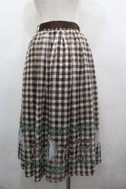 画像3: axes femme / チョコミントプリントスカート F 茶 I-26-03-25-075-AX-SK-SA-ZI