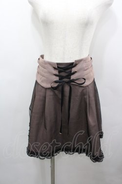 画像1: Rojita / コルセットベルト重ねチュールスカート F ピンク I-26-03-25-081-LO-SK-TE-ZI
