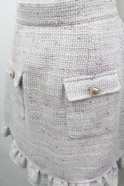 画像2: Ank Rouge / ミックスツイードスカート M ピンク I-26-03-25-083-CA-SK-SA-ZI