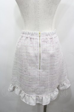 画像3: Ank Rouge / ミックスツイードスカート M ピンク I-26-03-25-083-CA-SK-SA-ZI