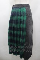 画像3: Candy Stripper / CANDY PATCHWORK DENIM SKIRT  グリーン I-26-03-25-085-PU-SK-SA-ZI (3)