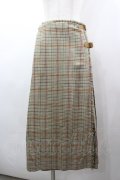 INGEBORG / 千鳥チェックサイドベルトプリーツスカート  ブラウン I-26-03-25-088-LO-SK-SA-ZI