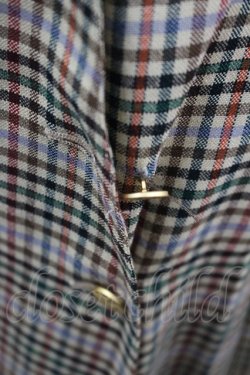 画像2: INGEBORG / フロントボタンチェックスカート  ブラウン I-26-03-25-090-LO-SK-SA-ZI