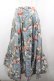 画像1: INGEBORG / フラワー総柄スカート  青Ｘ白Ｘ赤 I-26-03-25-091-LO-SK-SA-ZI (1)