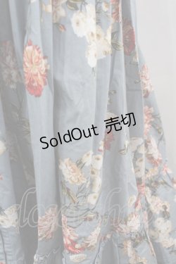 画像2: INGEBORG / フラワー総柄スカート  青Ｘ白Ｘ赤 I-26-03-25-091-LO-SK-SA-ZI